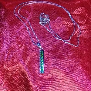 Russian Chrome 7 Stone Diopside Necklace